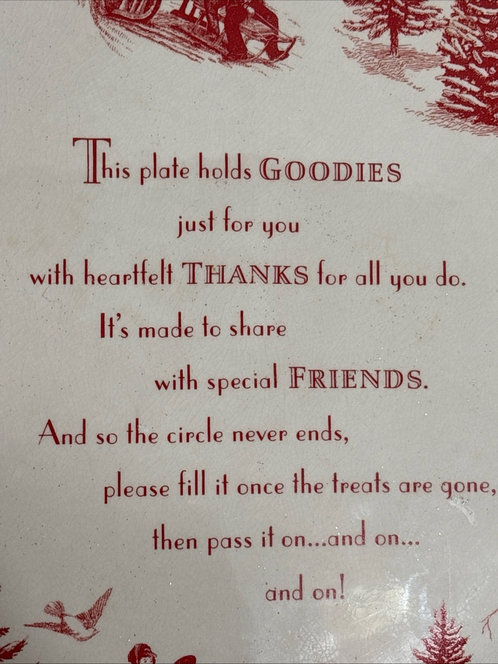Hallmark Friendship Plate - Picture 2 of 3